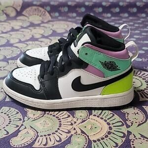 Air Jordan 1 Mid Pastel Toe GS Toddler